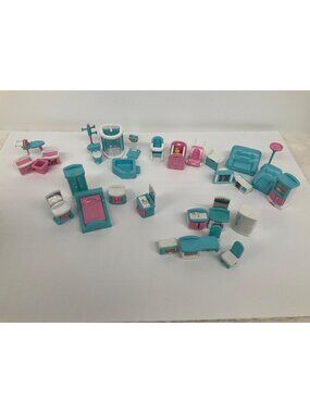 My Sweet Home Dollhouse Furniture Y2K 90s Vintage 1996 Toys "R" Us 32 pc